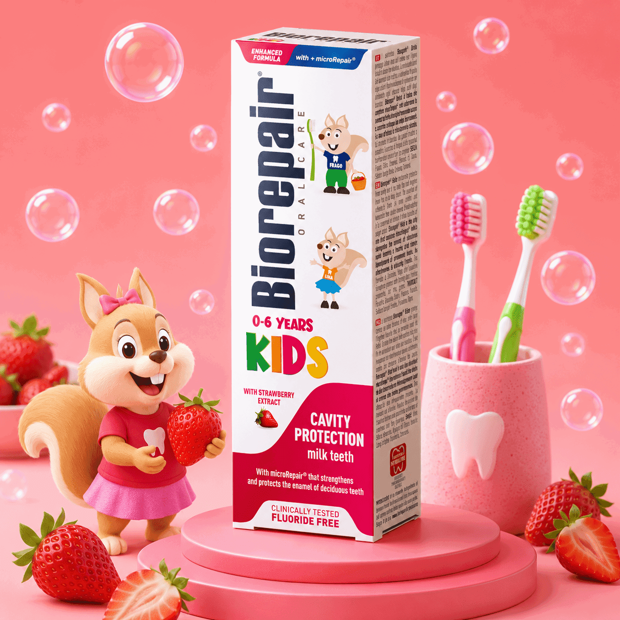 Kids Strawberry Toothpaste 0-6 years 50 ml