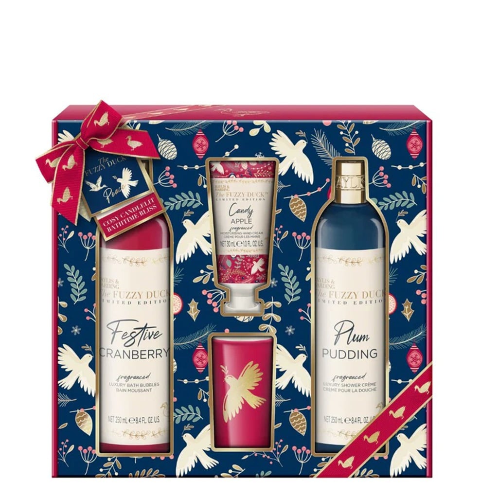 The Fuzzy Duck Winter Wonderland Luxury Candlelit Bathing Gift Set 4 PCS
