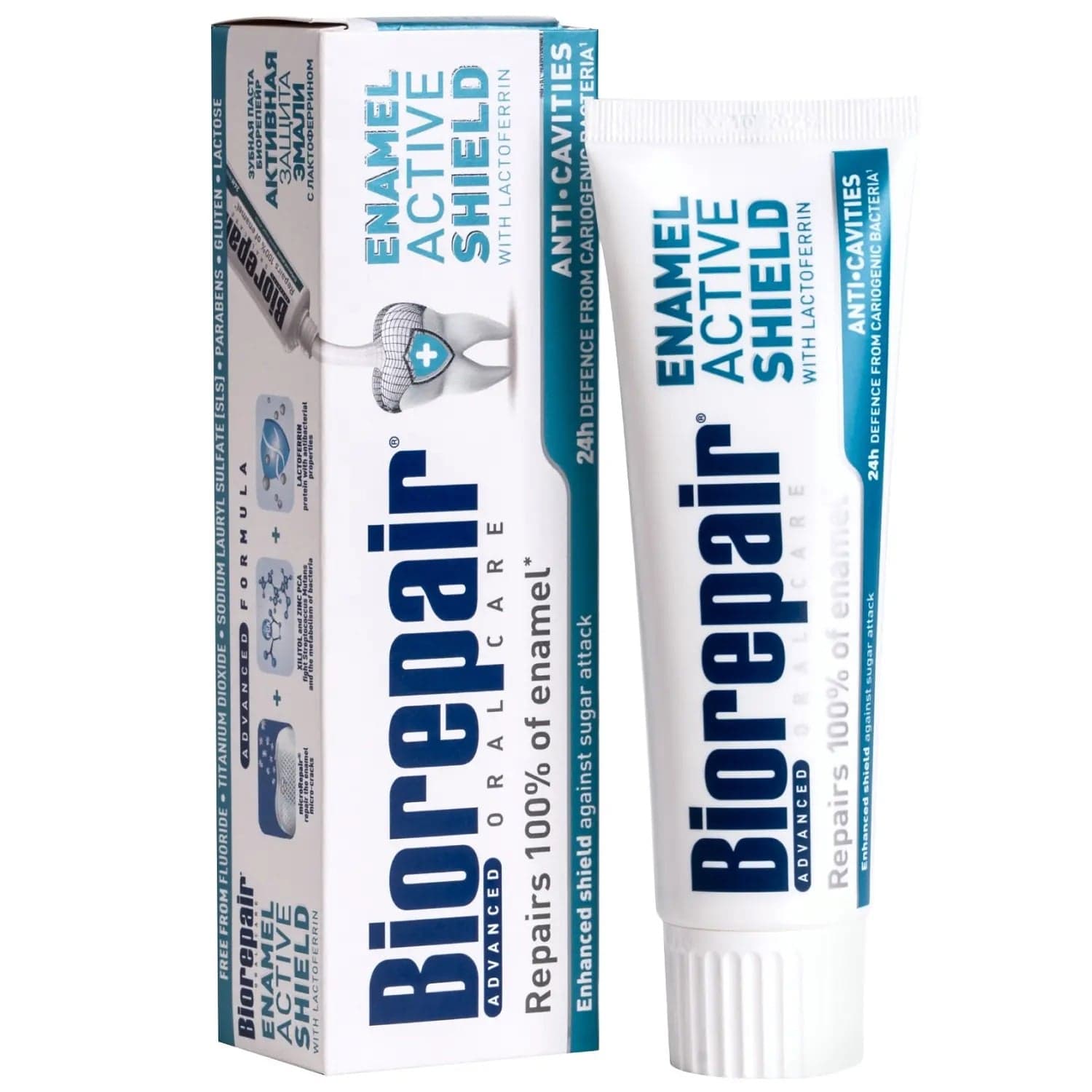 Active Shield Toothpaste Repairs 100% of Enamel 75 ml