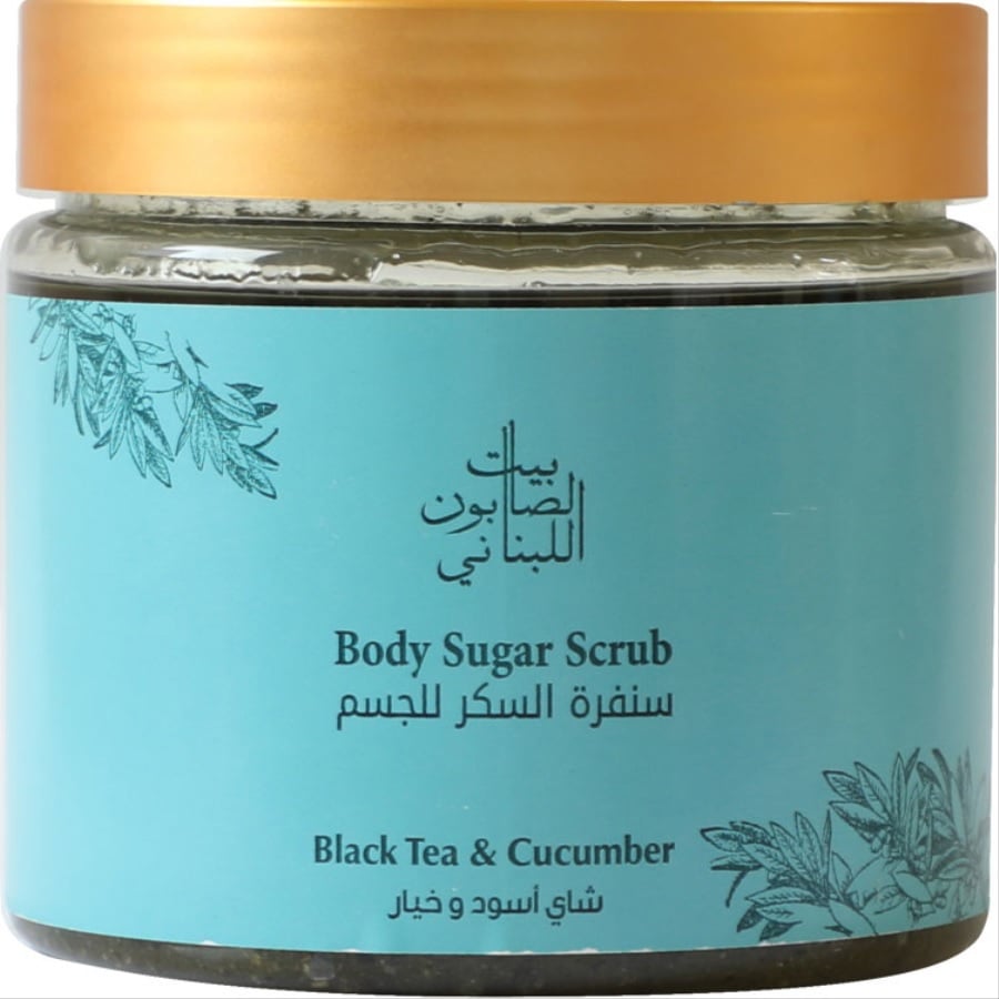 Black Tea & Cucumber Body Sugar Scrub 500 g