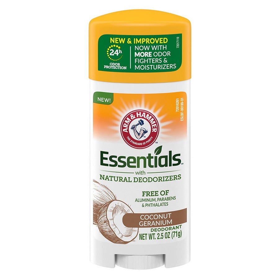 Essentials With Natural Deodorizers Stick Coconut Geranium 71 g