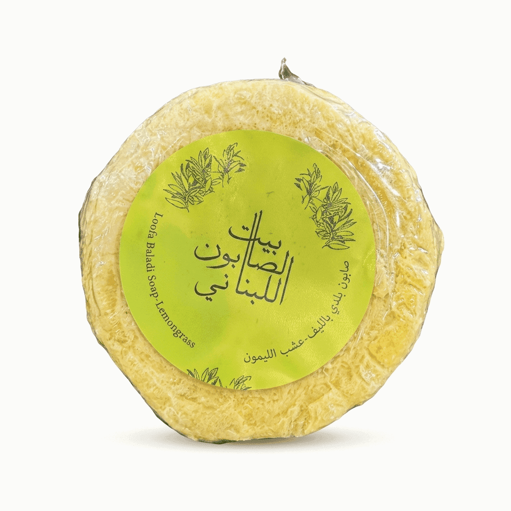صابون بلدي بالليف عشب الليمون 300 غم