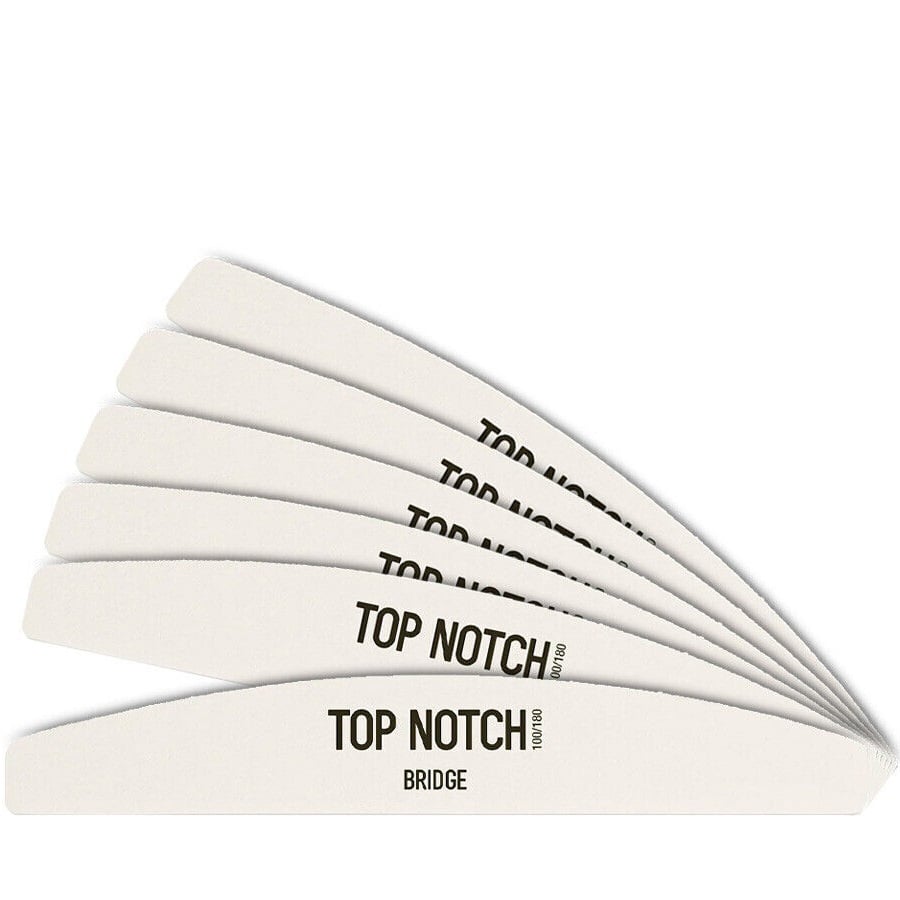 Bridge Nail File White 6 PCS