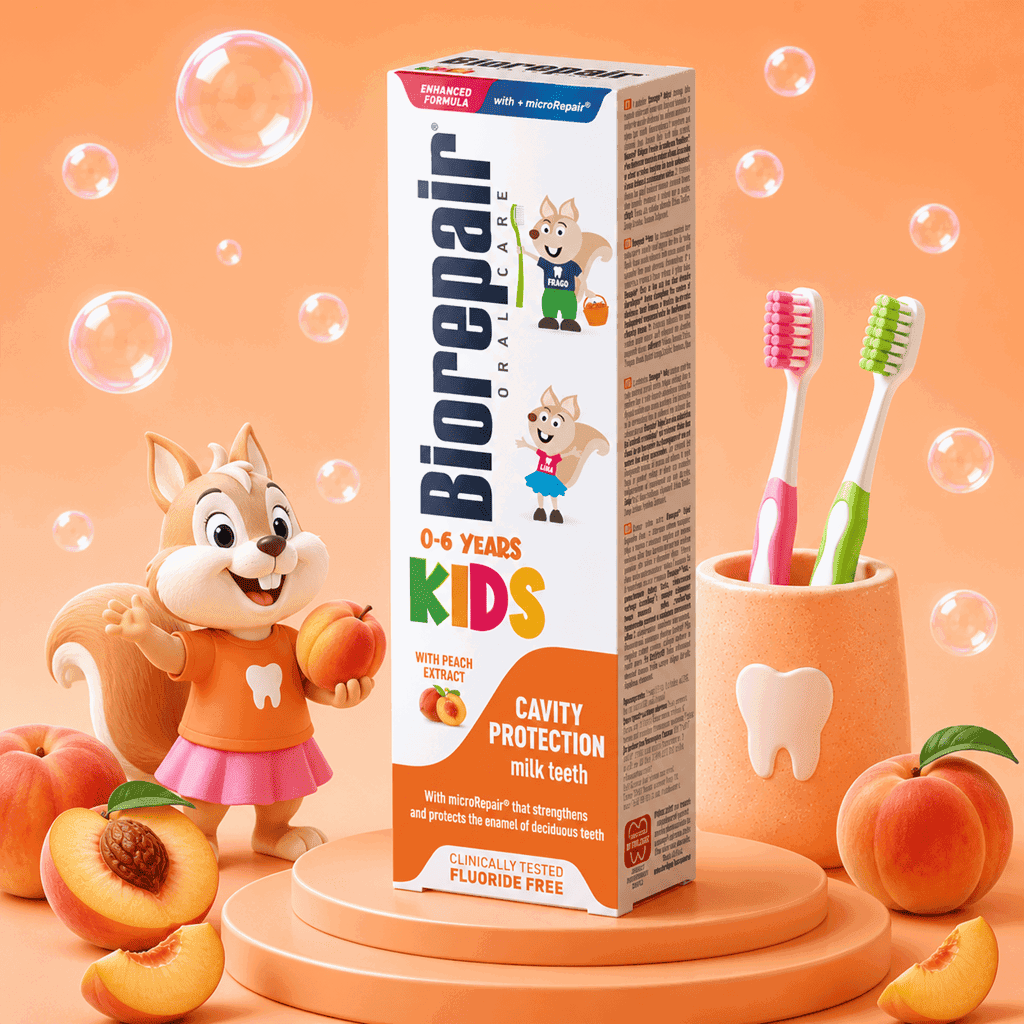 Kids Toothpaste Peach 0-6 Years 50 ml